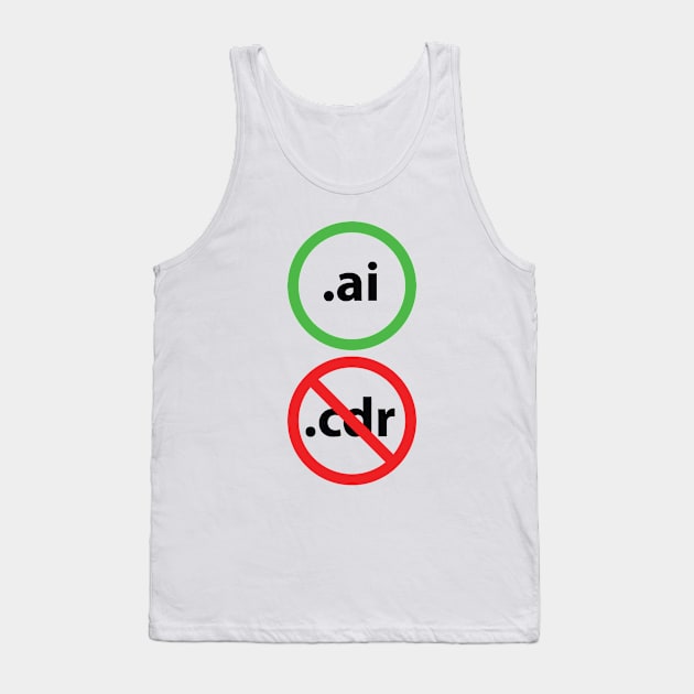 I hate corel, i love illustrator! Tank Top by vecras